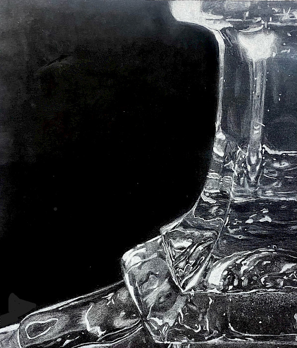 Tru A., "Luminaire," pastel, 14 x 11 x 1 in., Flippin High School, Art Educator: Cheryl Blasdel.