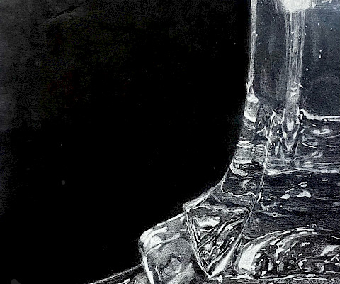 Tru A., "Luminaire," pastel, 14 x 11 x 1 in., Flippin High School, Art Educator: Cheryl Blasdel.