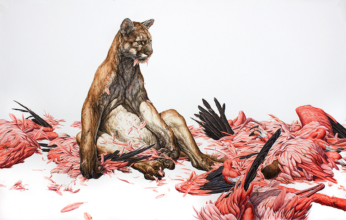 George Boorujy (New Providence, New Jersey, 1973 - ), "Chatham Bend," 2017, ink on paper, 55 1/4 × 88 in., Arkansas Museum of Fine Arts Foundation Collection: Purchase, Collectors Group Fund.