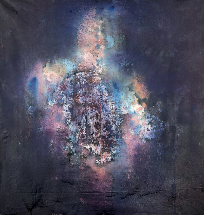 Alexis McGrigg, No Beauty to Bear, Procion dye on canvas, 2021