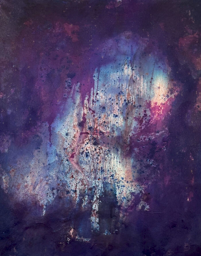 Alexis McGrigg, Uncovered, Unbound, Procion dye & acrylic on canvas, 2021