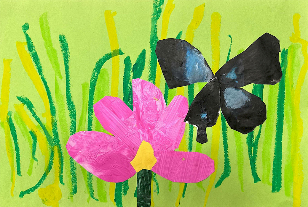 Krislyn W., "Butterfly," tempera and paper, 12 x 18 in., Flippin Elementary, Art Educator: Tracey Moore.