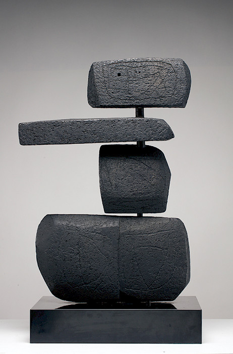 Louise Nevelson (Pereiaslav, Ukraine (formerly Russian Empire), 1899 - 1988, New York, New York), "Moving-Static-Moving-Figure," 1947, terracotta, bronze, wood, paint, and casting, 21 3/8 x 14 1/2 x 11 1/2 in., On loan from the collection of the Ulrich Museum of Art, Wichita State University.