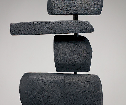 Louise Nevelson (Pereiaslav, Ukraine (formerly Russian Empire), 1899 - 1988, New York, New York), "Moving-Static-Moving-Figure," 1947, terracotta, bronze, wood, paint, and casting, 21 3/8 x 14 1/2 x 11 1/2 in., On loan from the collection of the Ulrich Museum of Art, Wichita State University.